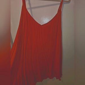 Torrid Bright Red Flowy Tank Top